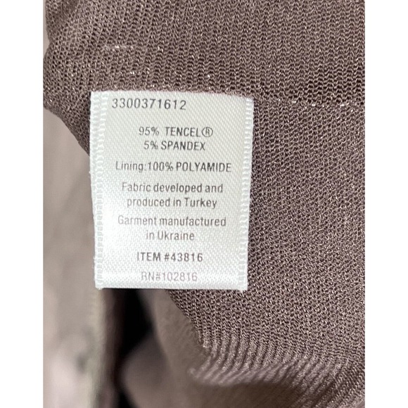 Garnet Hill Sleeveless Keyhole Mesh Lined Dress Womens Size Small Brown Pockets - Picture 4 of 11